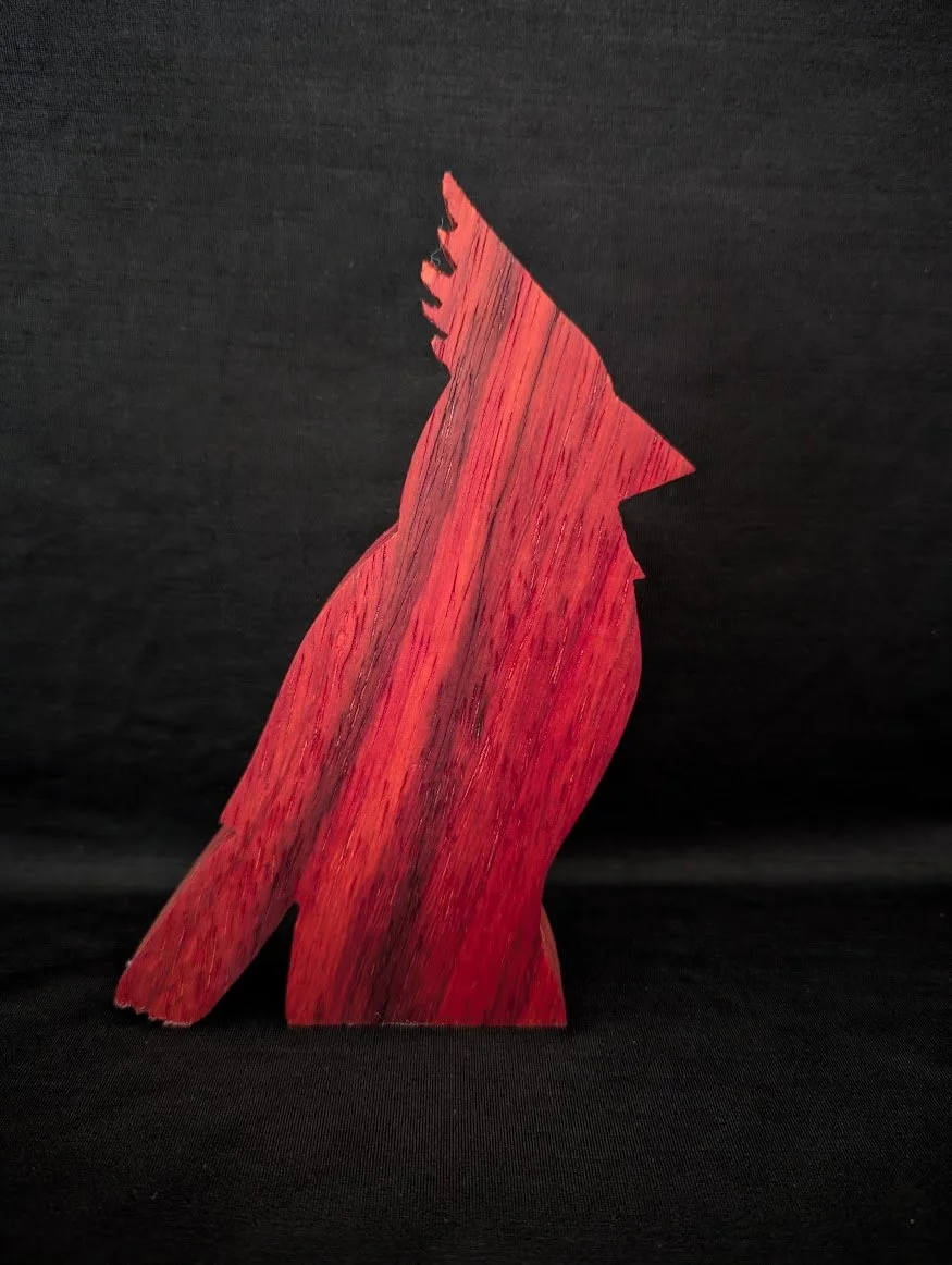 Northern Cardinal - Exotic Wood - Padauk