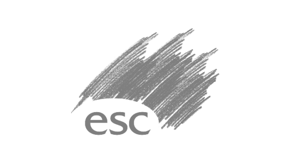 Black line drawing of a rocket ship.