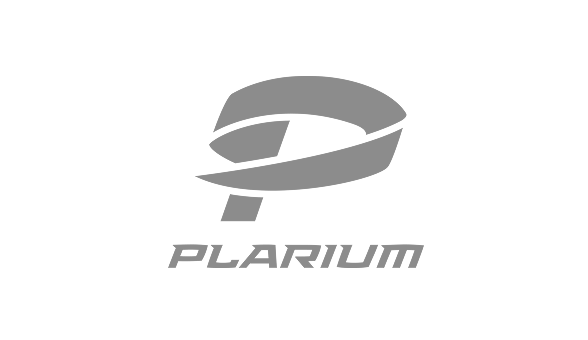 Black and gray logo with a stylized 'P' and the word 'PLARIUM' below it.