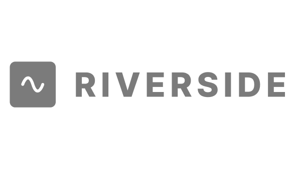 Riverside logo with a stylized wave inside a square next to the word 'Riverside' in black text.