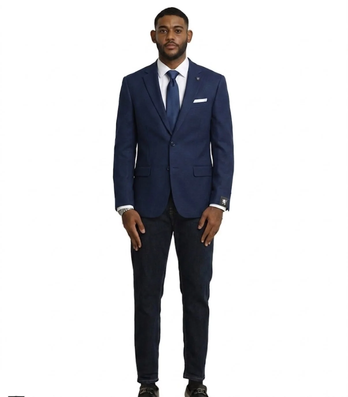 Stacy Adams Classic Navy Blue Necktie