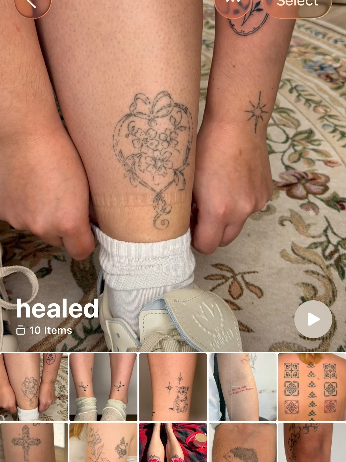 A few healed pictures I&rsquo;ve been collecting <3 

I aaaalways wanna see your tattoos healed so that I can continue to improve in my craft! 

I love a well lit healed photo, preferably with a plain background if you ever wanna send in your heal