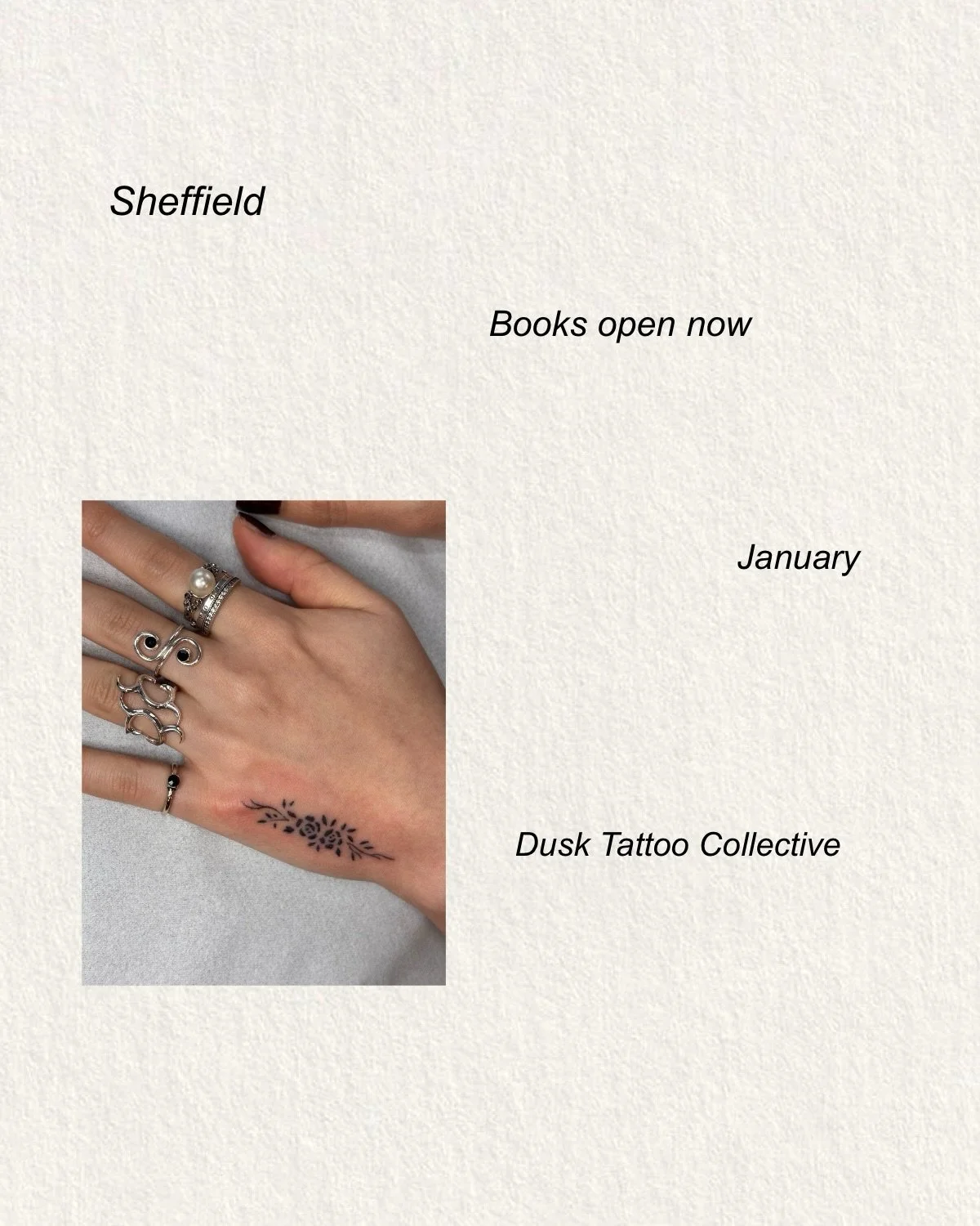 SHEFFIELD
January books are open!
Saturdays have already been snapped up, but I have plenty of other spots!
Link in bio for all bookings/availability

I am soooo looking forward to joining the gang at @dusktattoocollective , let&rsquo;s make some sic