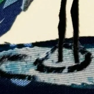 Close-up of feet in Shared Silence