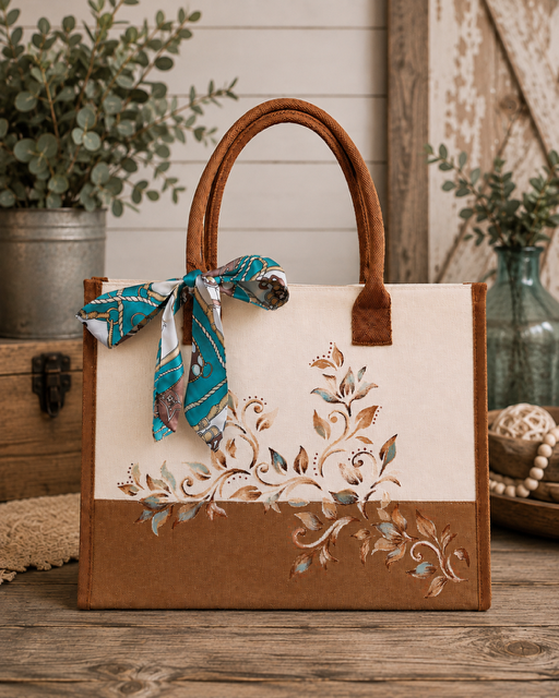 Aqua Vine Tote