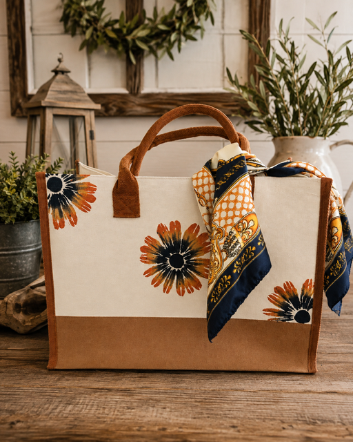 Blue & Gold Tote