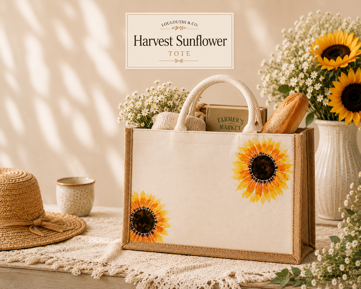 Harvest Sunflower Tote