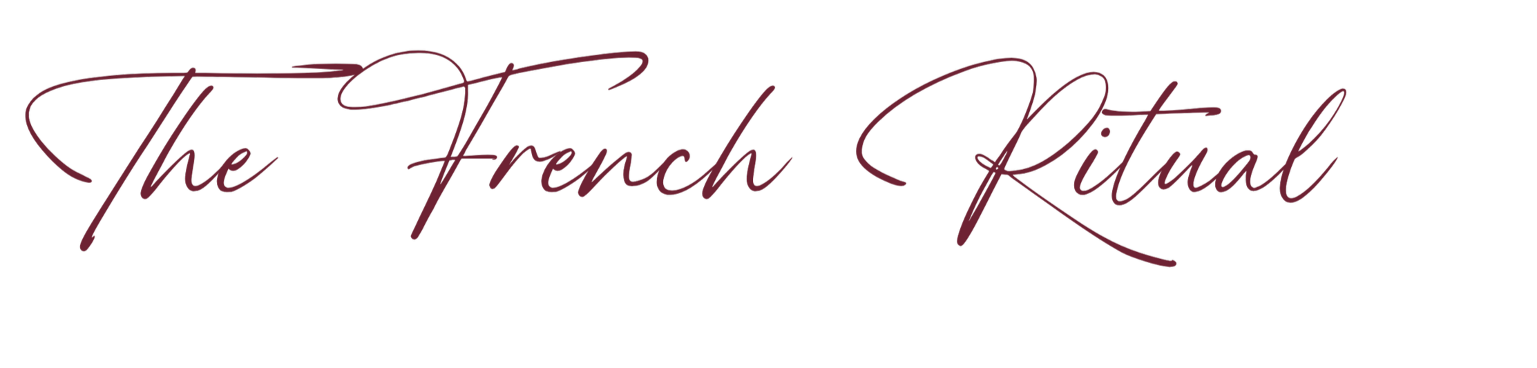 Text that reads 'The French Cultural' in elegant cursive font with a black background.