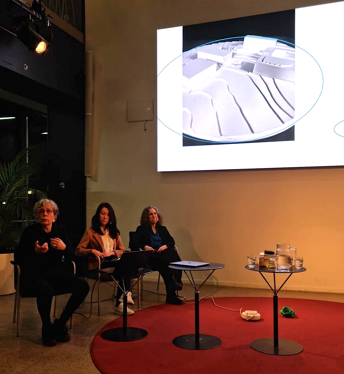 27 February 2025, Public talk at the City Library Stadsbiblioteket, Kerstin Bergendal artist, Marit Kapla writer, Maxine Chionh moderator, Gothenburg Sweden.