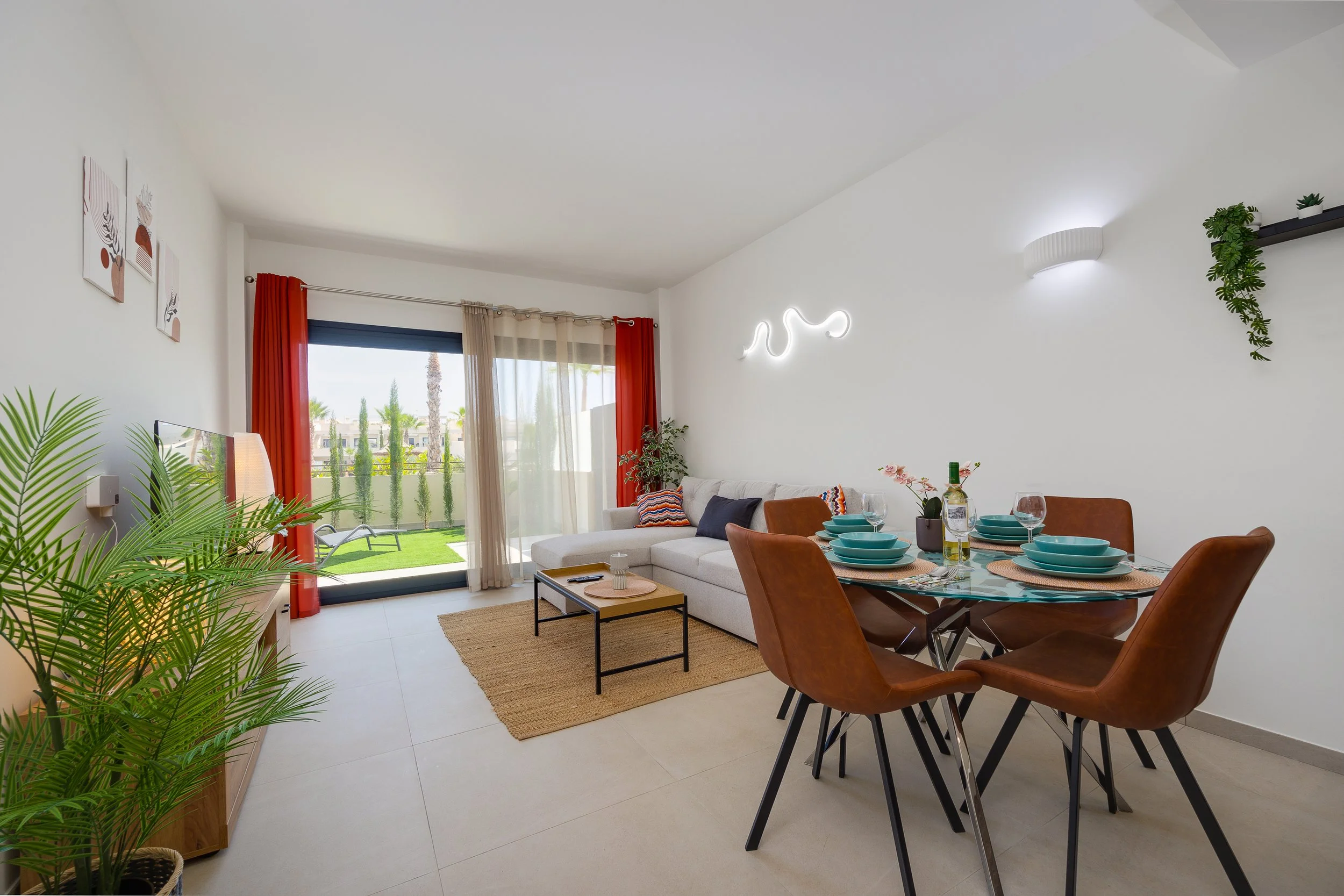 An open-plan living space designed for relaxing together.