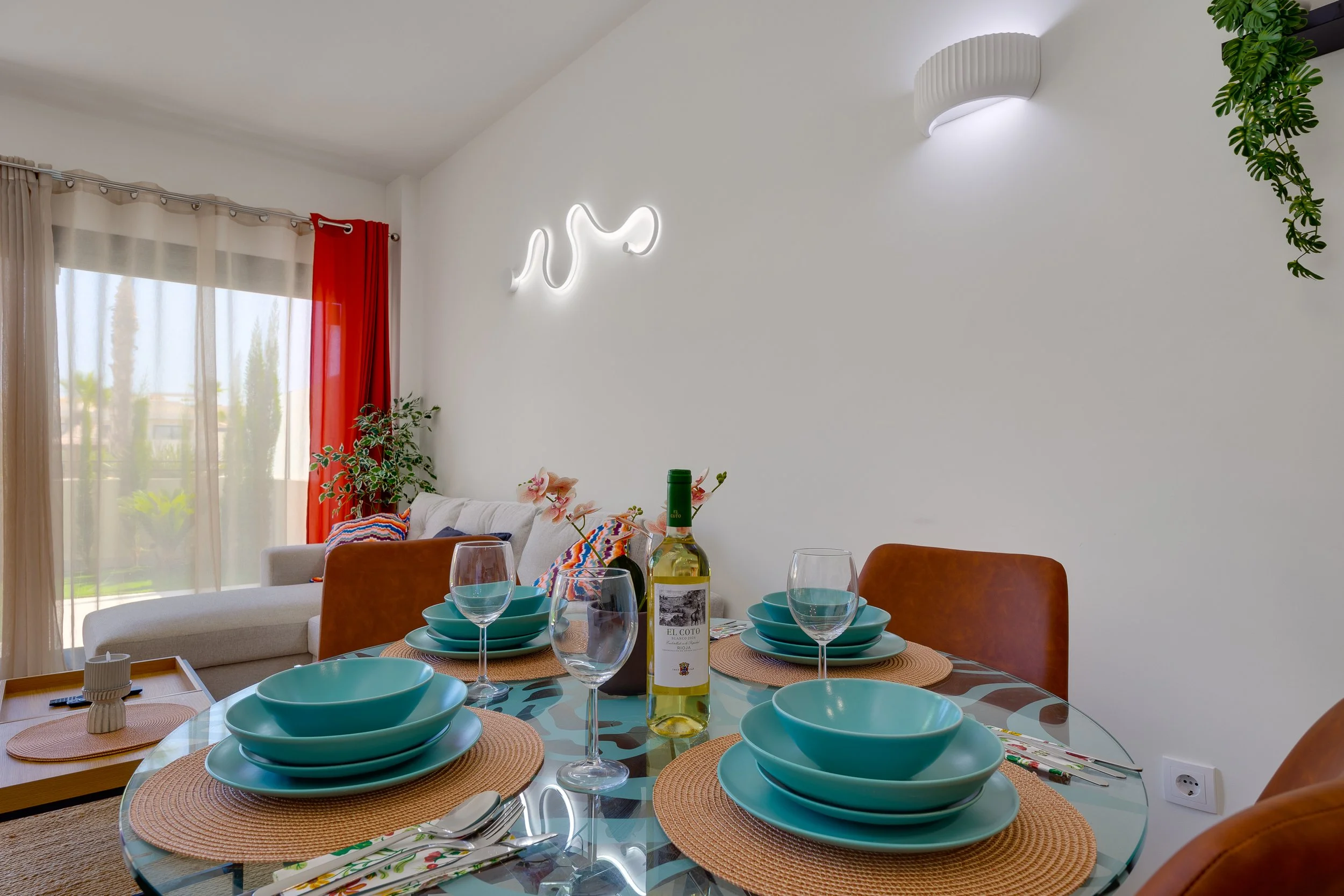 Enjoy leisurely meals around the dining table with family and friends.