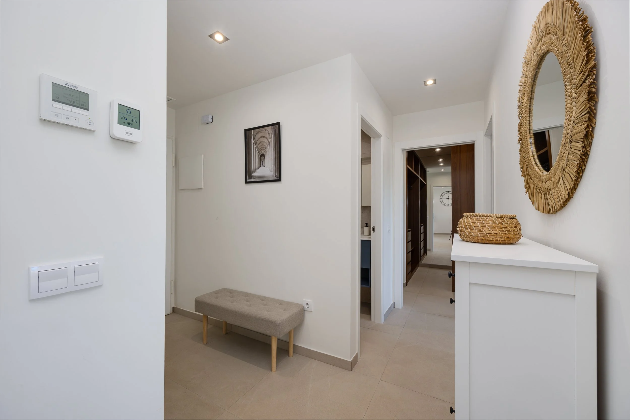 A bright and welcoming entrance to your holiday home.