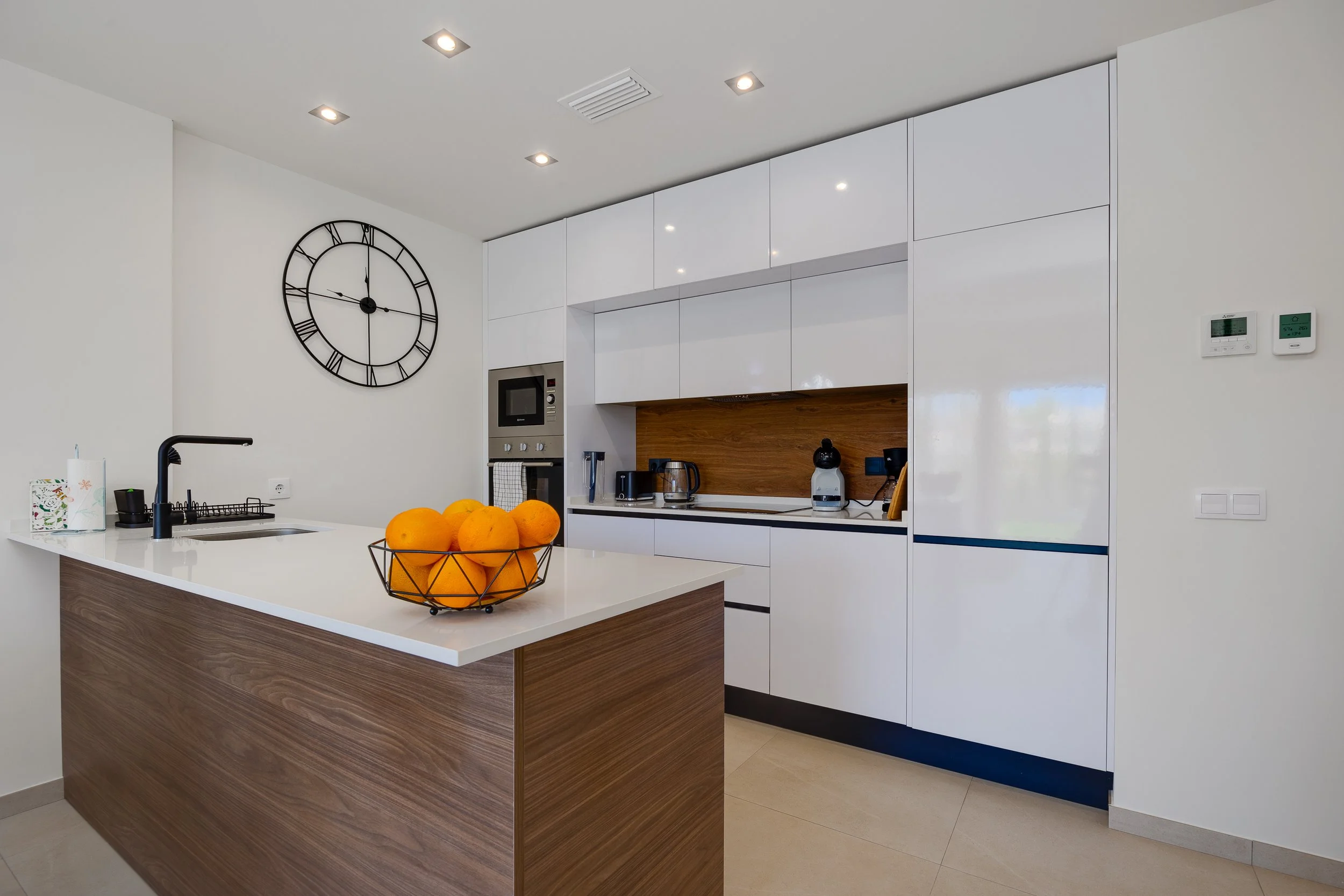 Stylish kitchen perfect for cooking and entertaining.