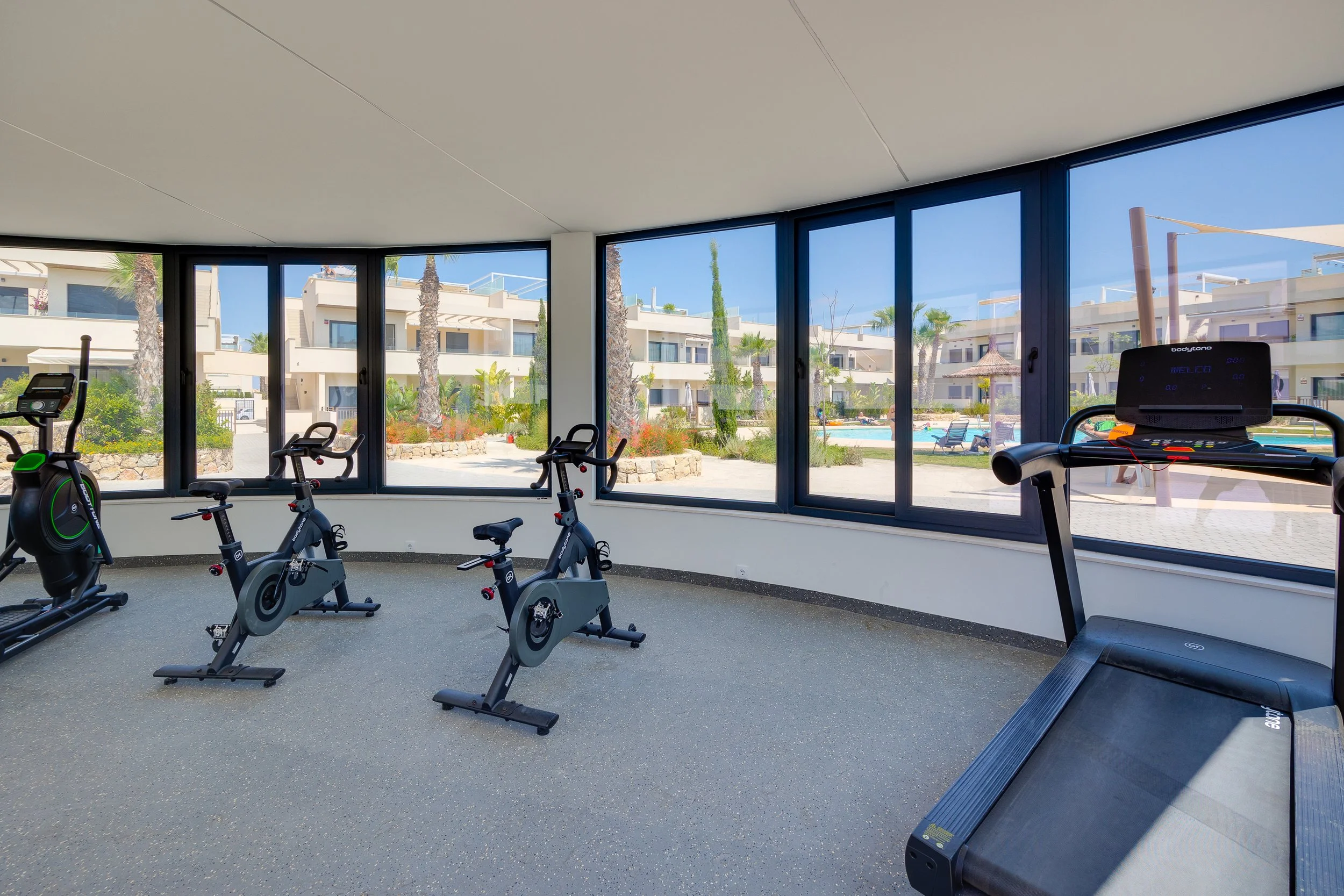 Air conditioned gym.