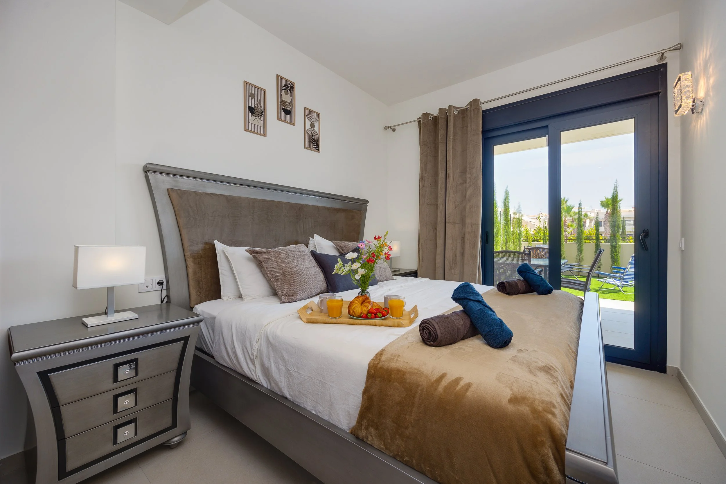 Wake up to sunshine in the spacious master suite.