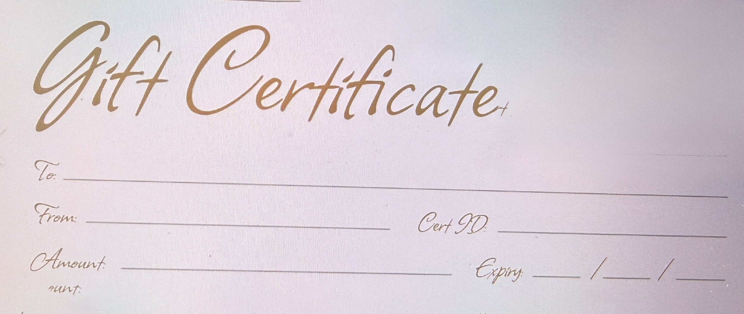 Gift Certificates