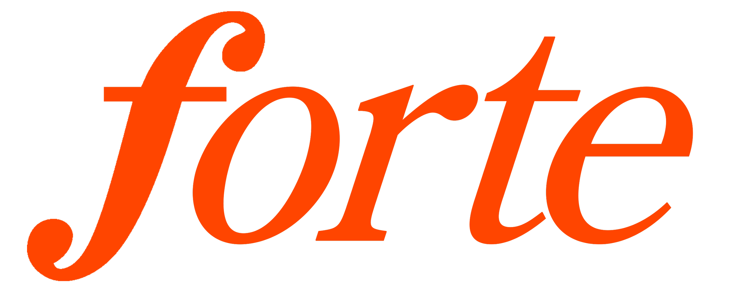 The word 'Force' written in large, orange, cursive font on a black background.
