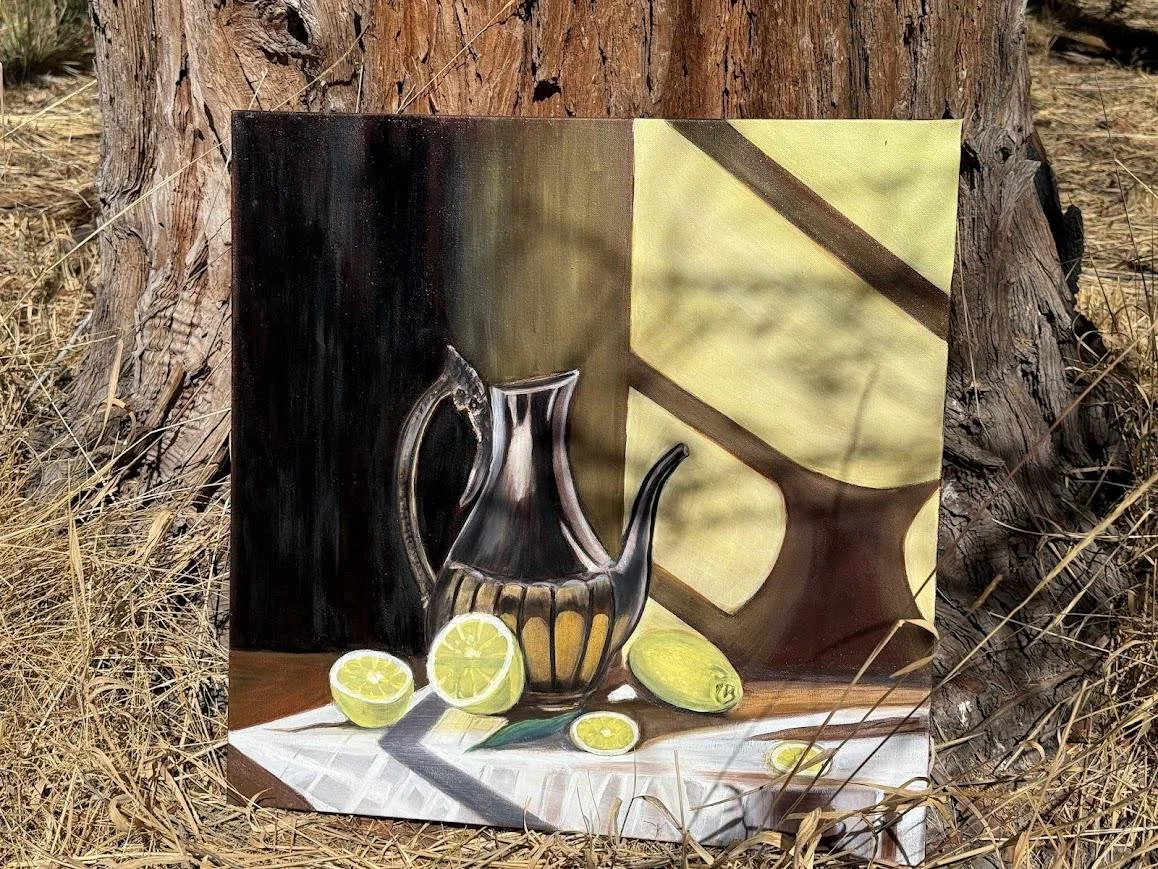 Original oil painting "Citrus Harmony"