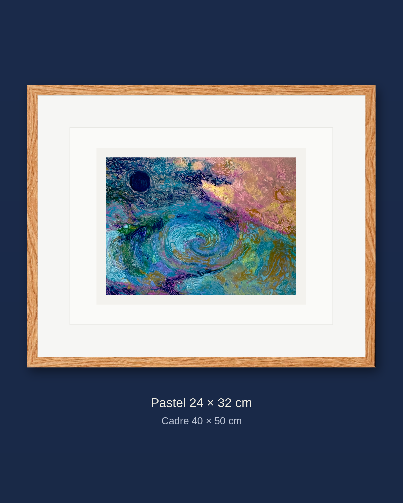 Peinture intuitive personnalisée, 24 × 32 cm