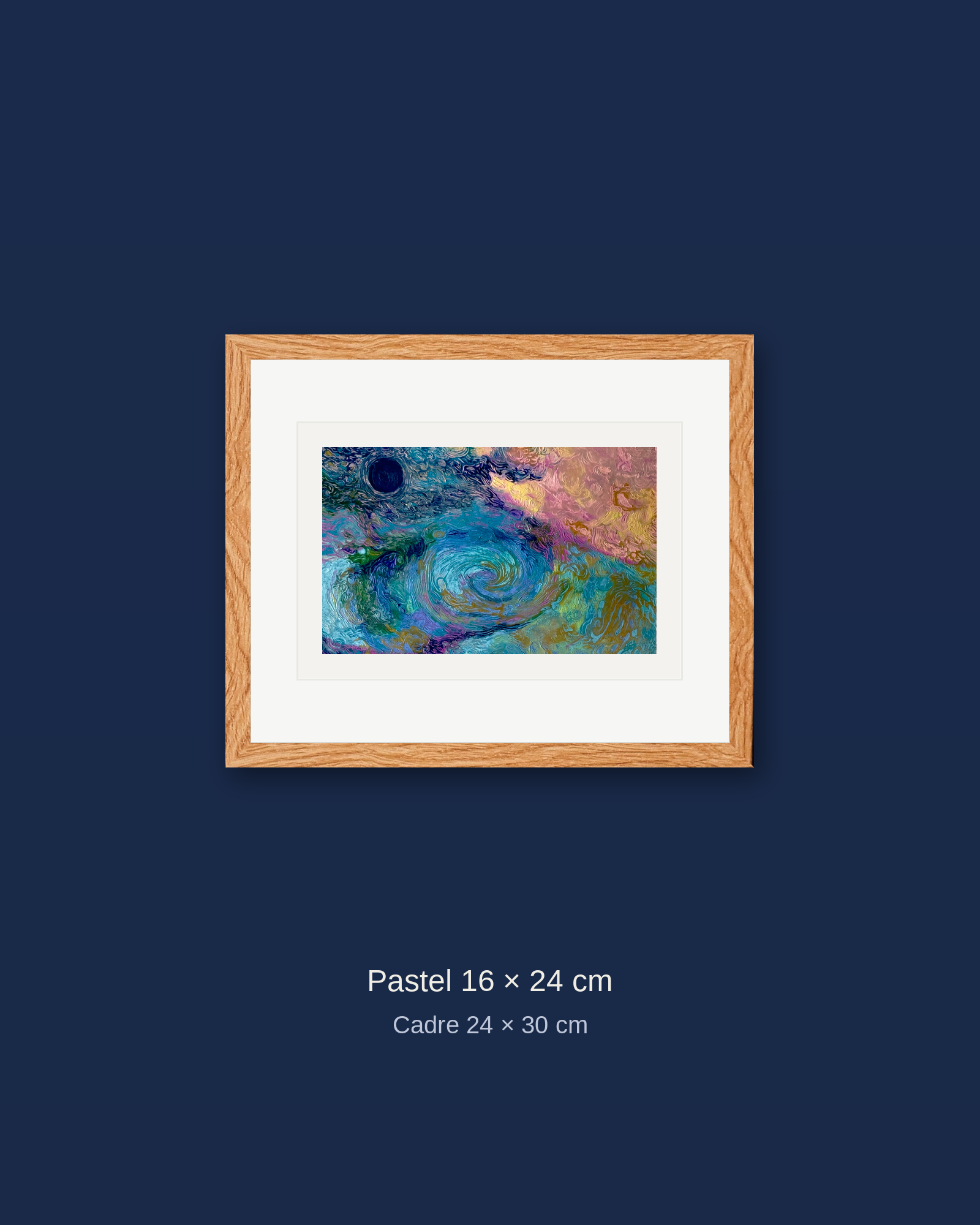 Peinture intuitive personnalisée, 16 × 24 cm