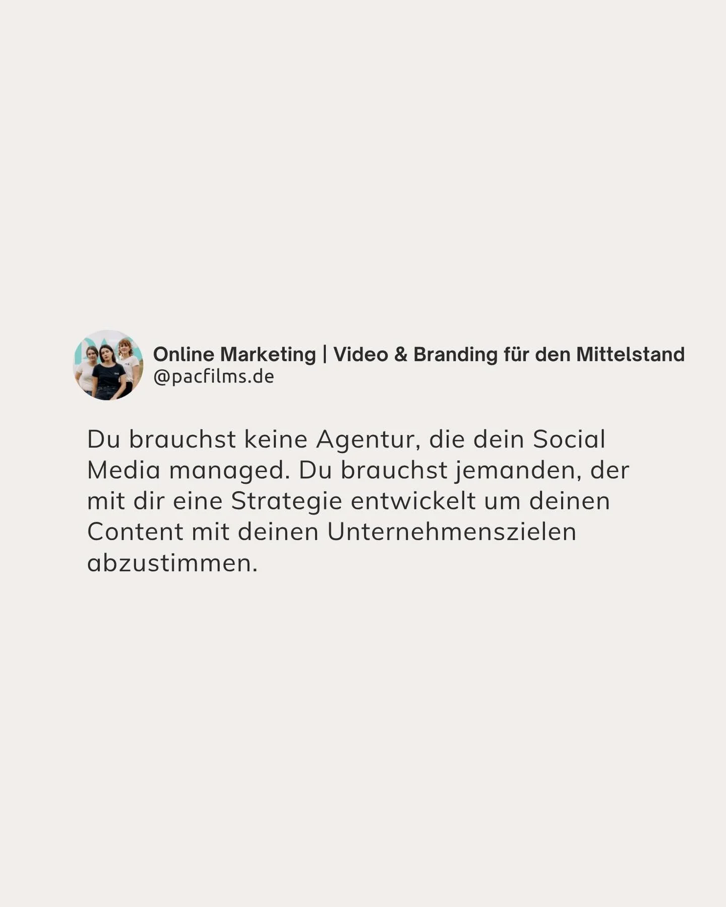 Mal ehrlich, ein optisch sch&ouml;ner Feed ist nett, aber n&uuml;tzt er auch auf den Gesch&auml;ftszielen? 🤔

Genau hier liegt der entscheidende Unterschied zwischen reinem Social Media Management und strategischer Content-Entwicklung! Es geht nicht