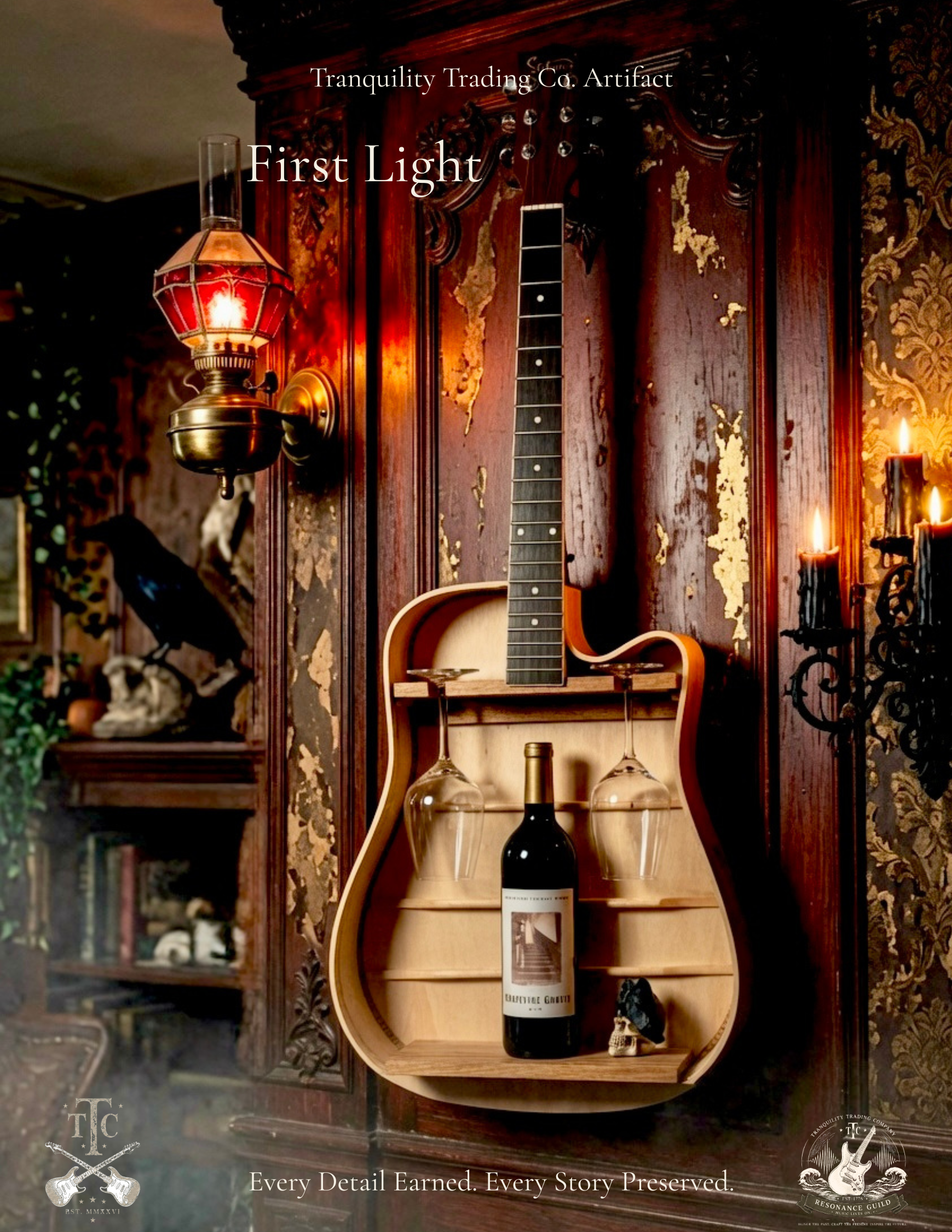 First-Light-Handcrafted-Acoustic-Guitar-Wine-Wall-Display-Bar-pub-tavern.png