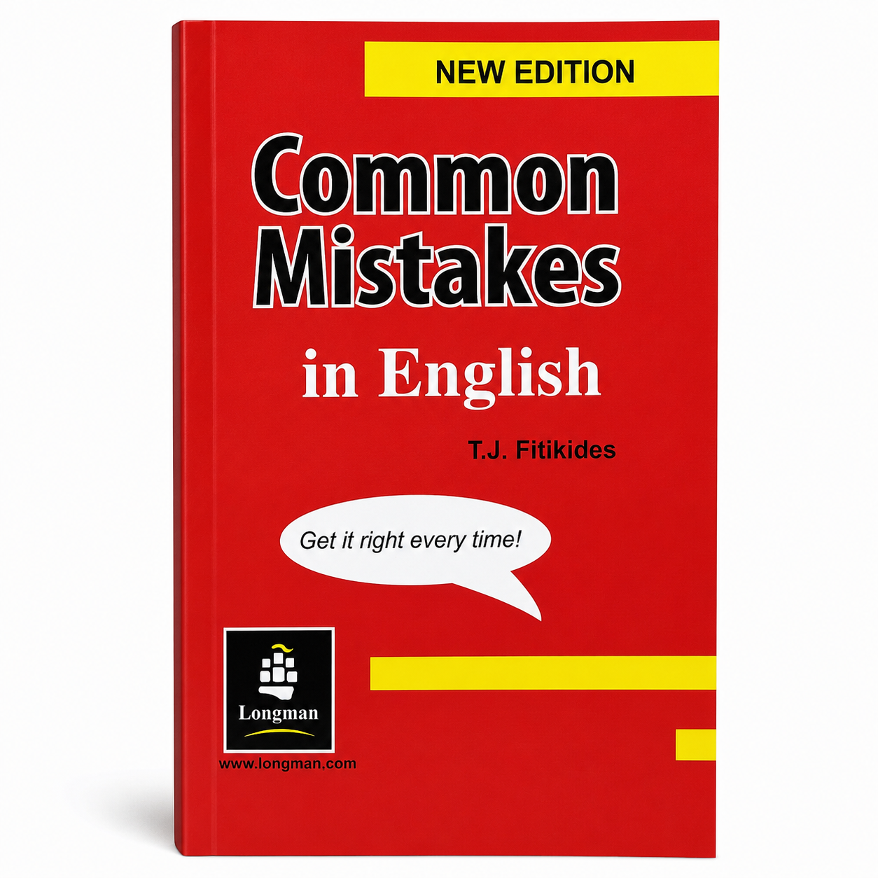 Common Mistakes in English new edition book cover by TJ Fitikides published by Longman Pearson.