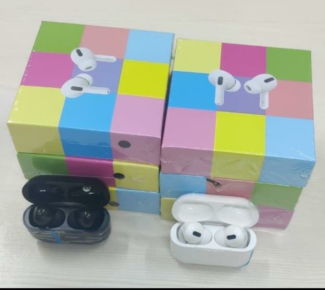 earpods. one black another white