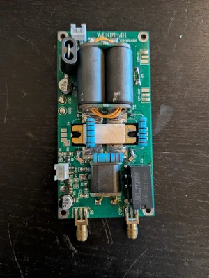 Chinese-sourced amplifier with homemade filter