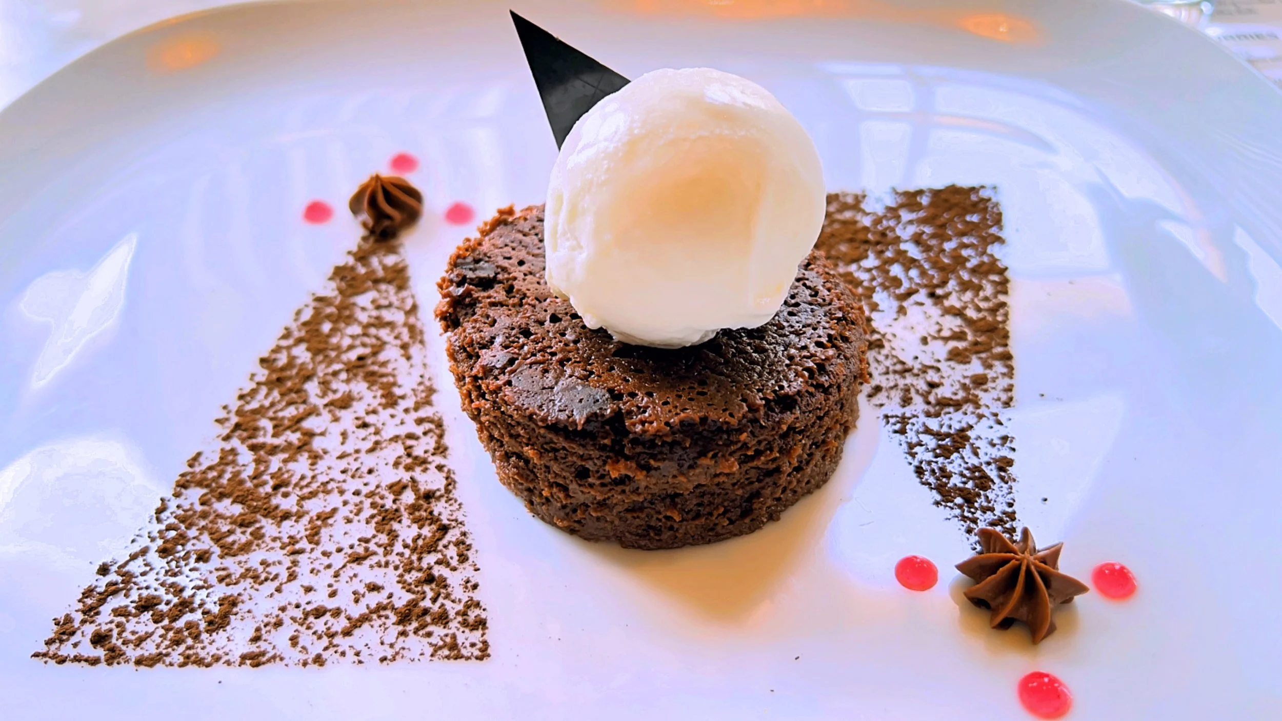 Warm Brownie With Vanilla Bean