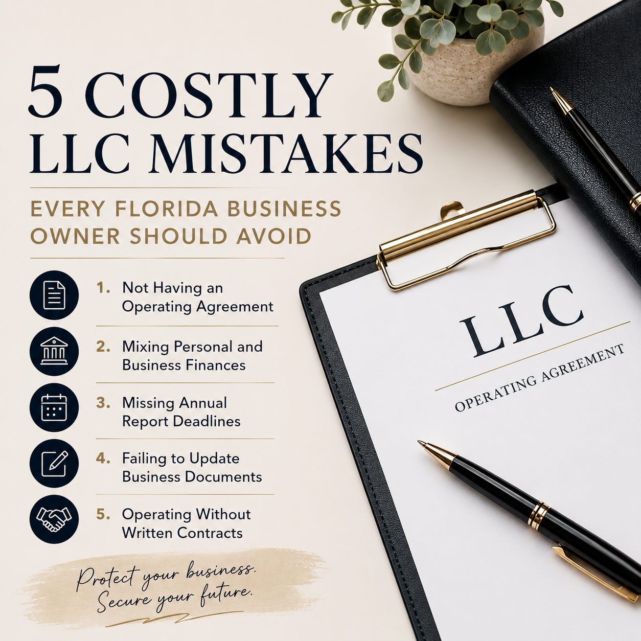 5 Costly LLC Mistakes Every Florida Business Owner Should Avoid