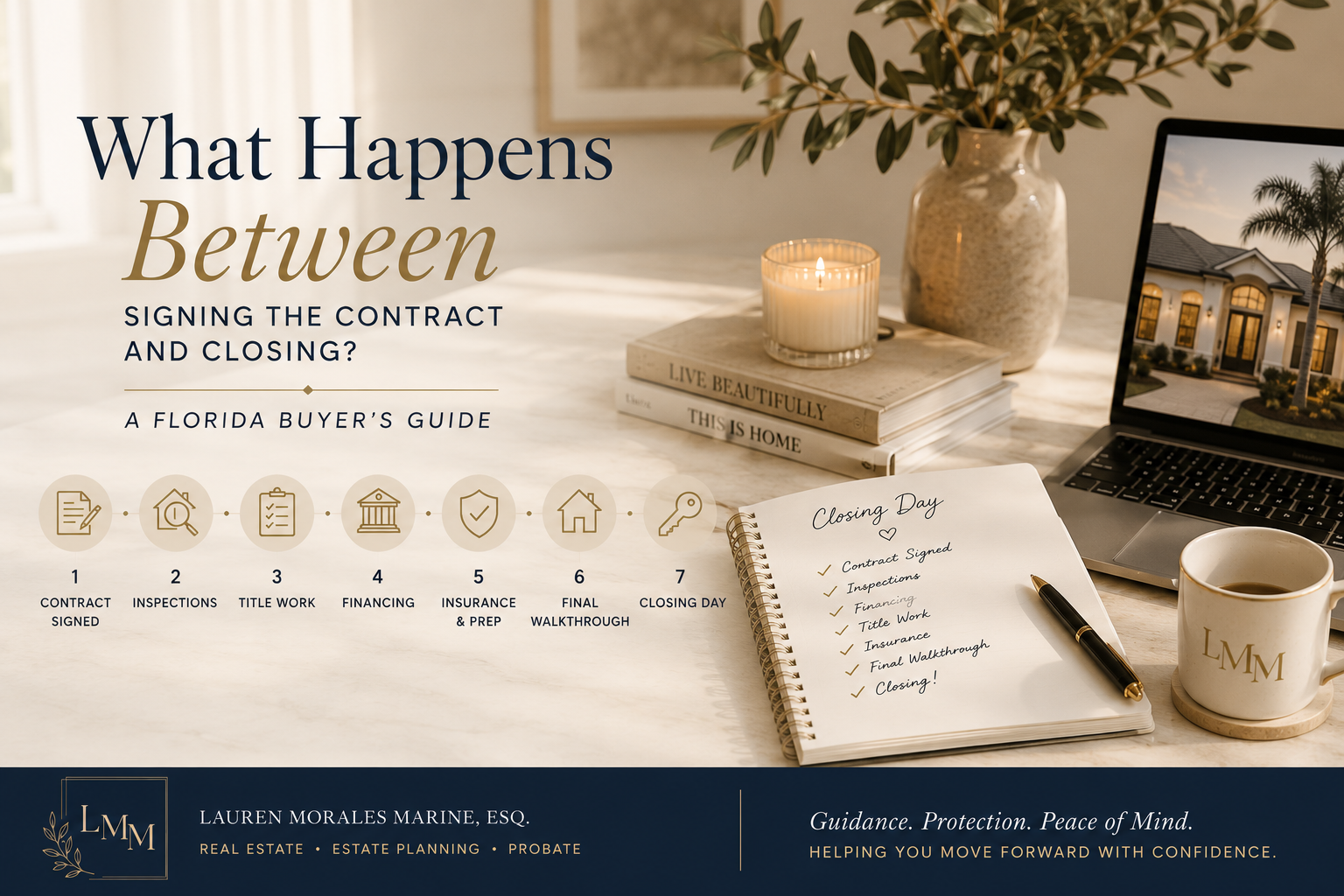 What Happens Between Signing the Contract and Closing? A Florida Buyer's Guide