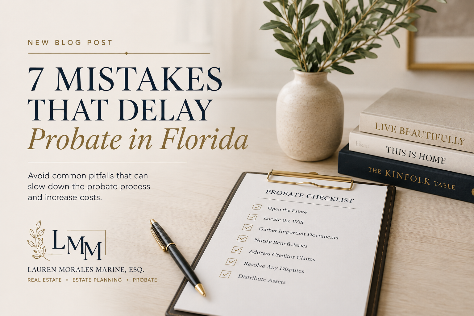 7 Mistakes That Delay Probate in Florida