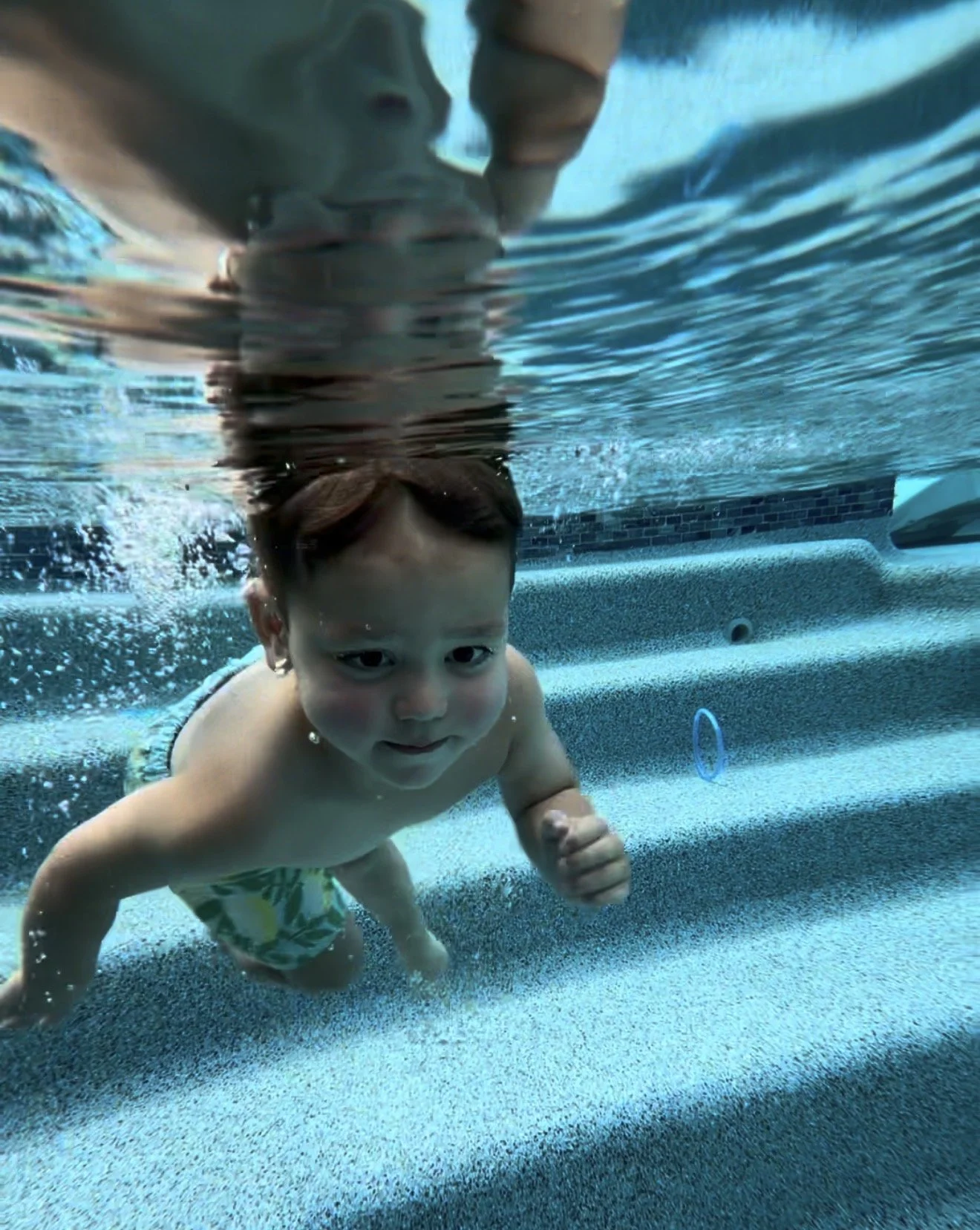 Toddler swimming