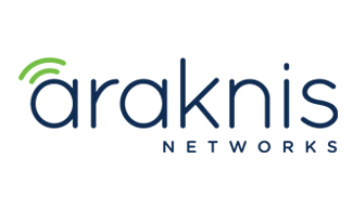 Araknis Networks logo with the company name and a Wi-Fi signal icon in green above the letter "a".