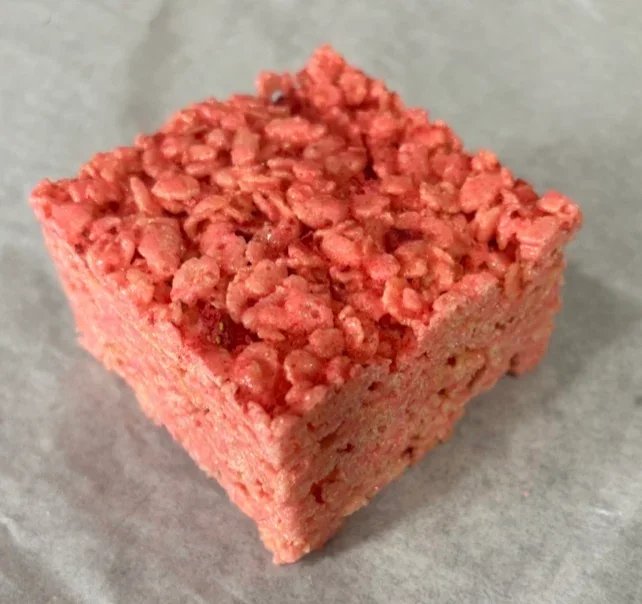 Strawberry Gourmet Rice Crispy Treat