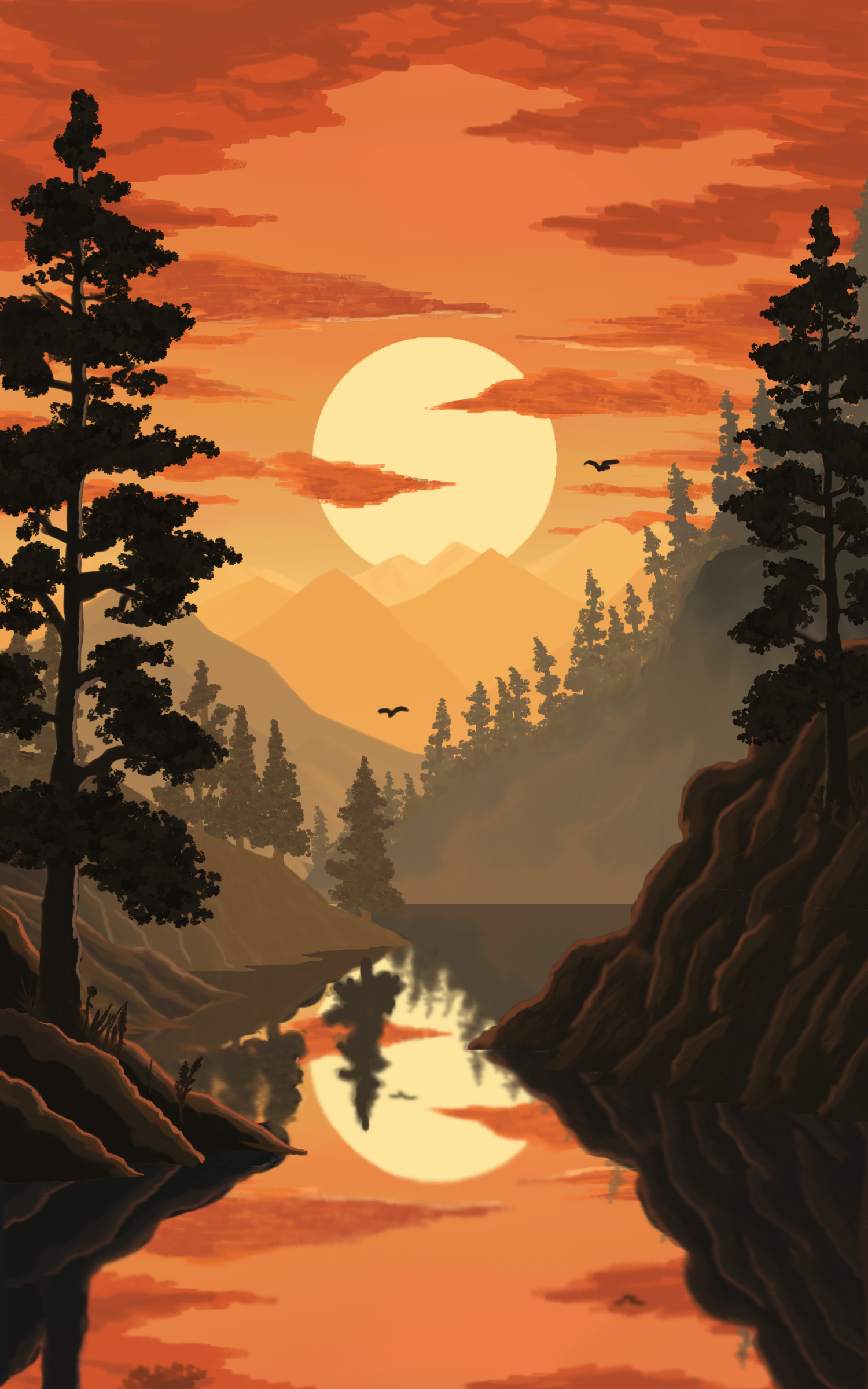 Sunset River
