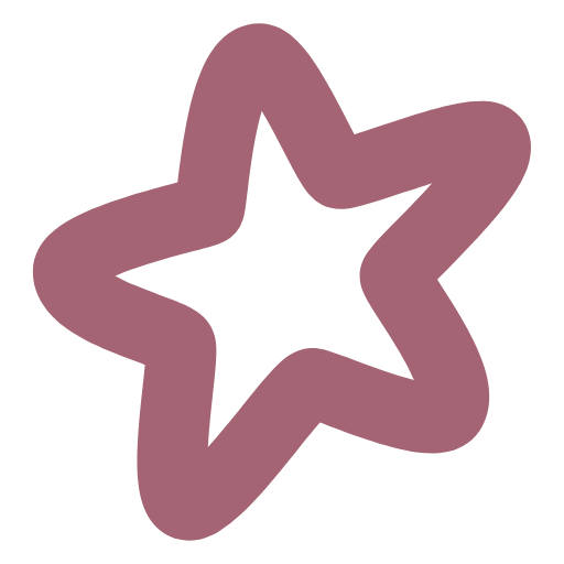 Pink star-shaped cookie cutter with a hollow center, set against a black background.