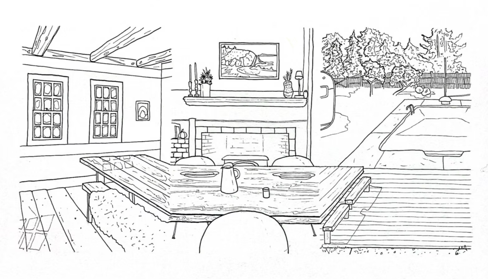 full circle: tables & connections at home