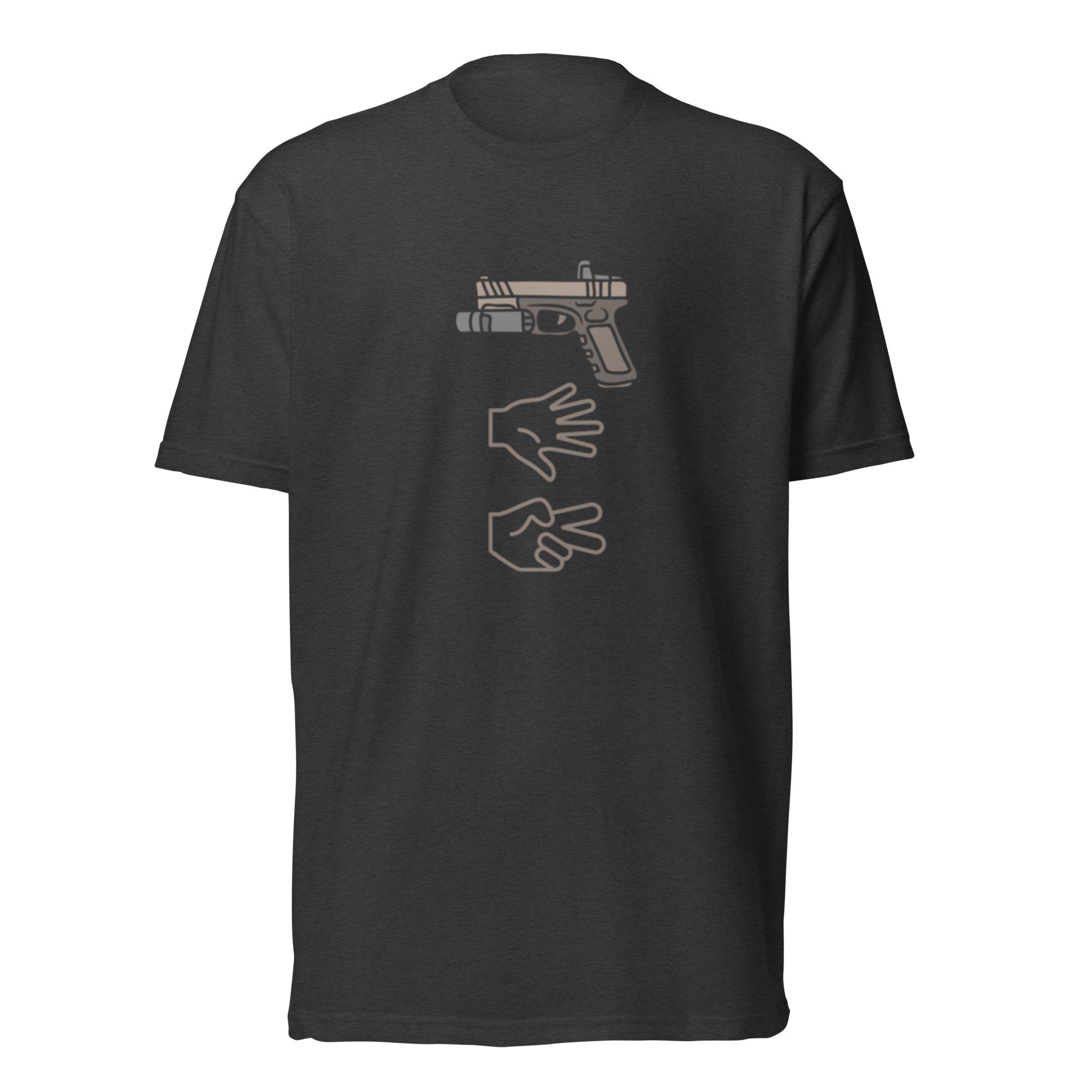 Glock, Paper, Scissors Tee (Charcoal)