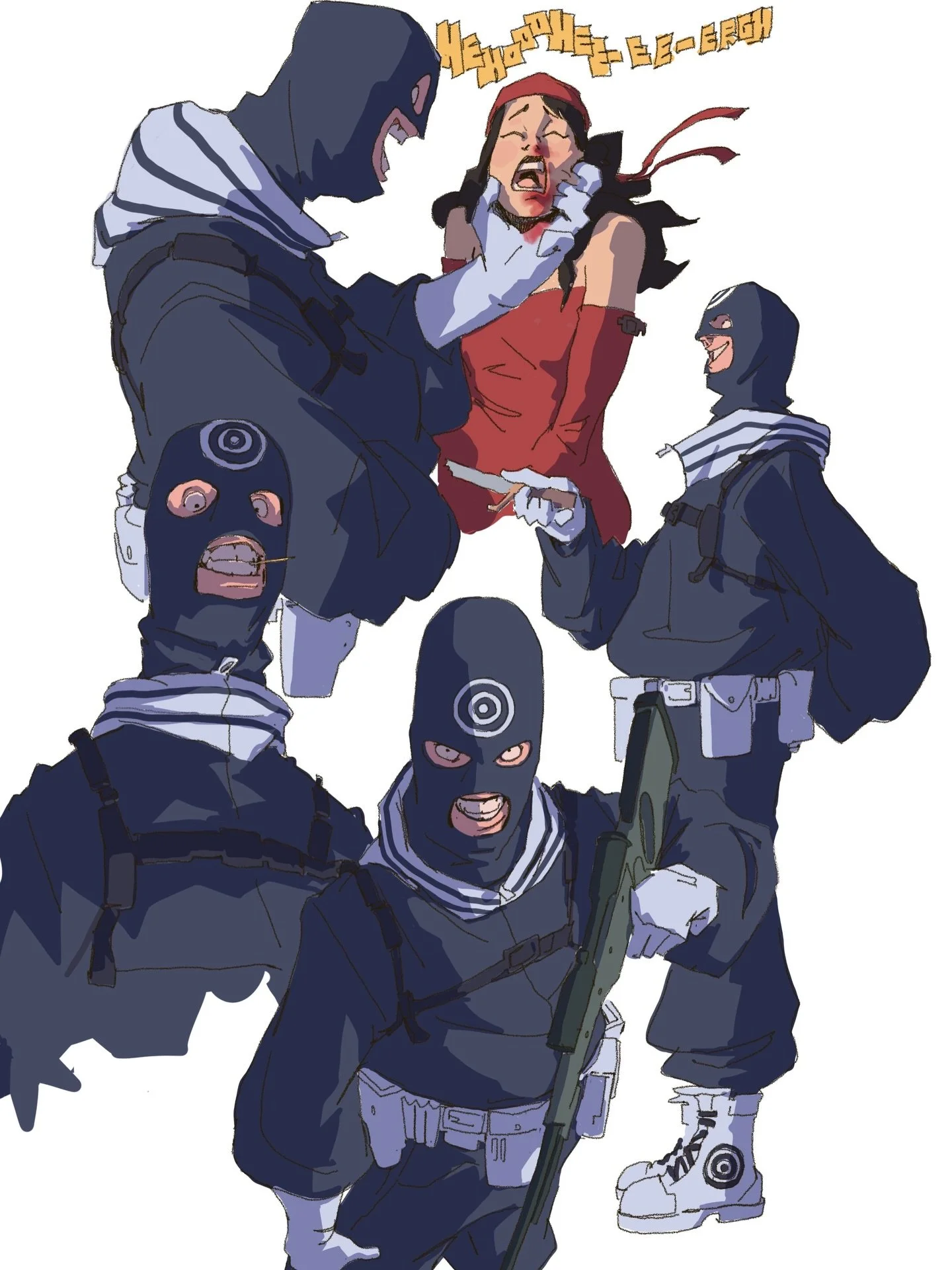 16K THANK YOU SO MUCH!!! Back to work is what that means to me.

Some character designs. I never was of fan of modernizing superhero costumes by making them look like seal team 6, but bullseye just calls for it (+ some mask + the service crew since y