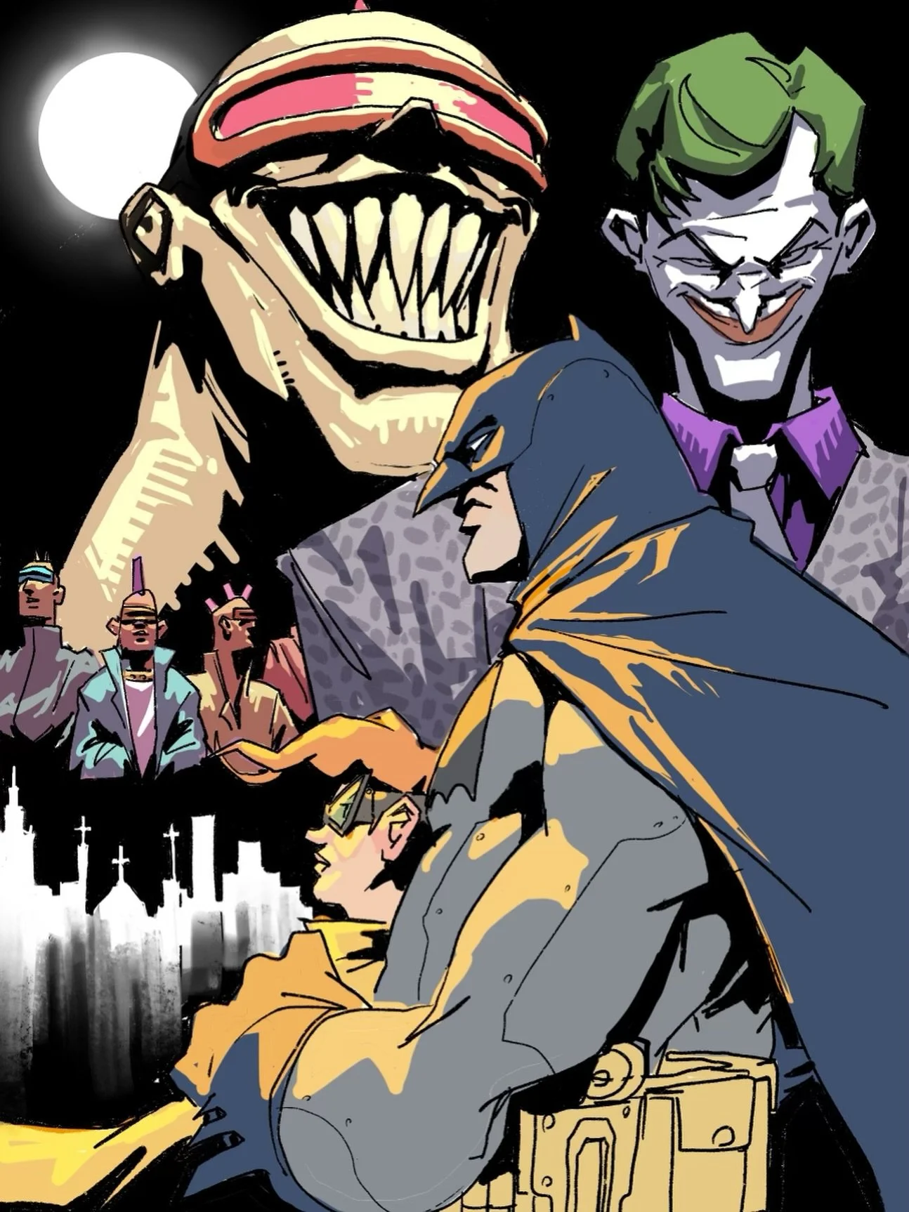 DKR splash page from today.

#batman #sketch #drawing #dc