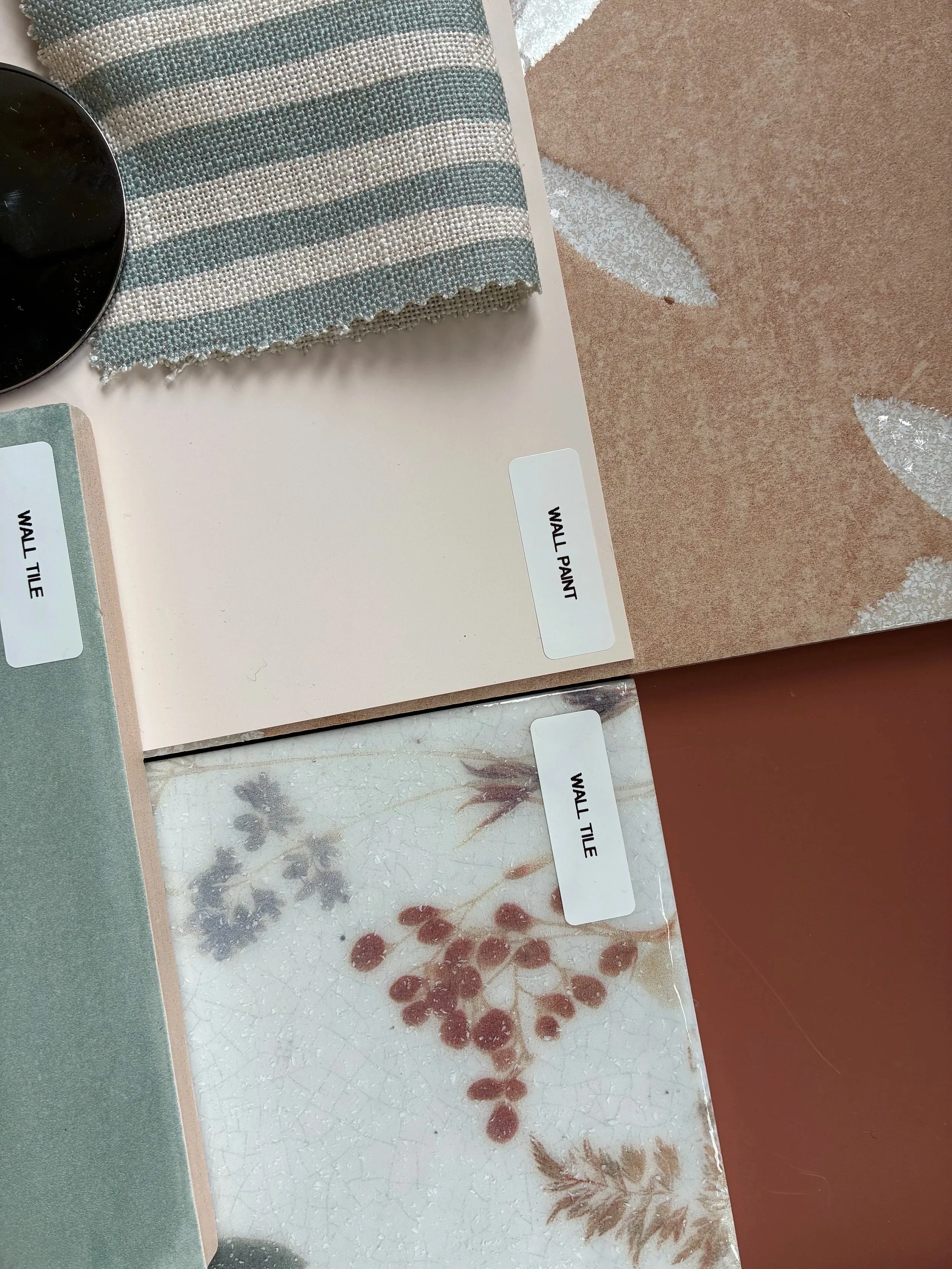Bathroom sample board