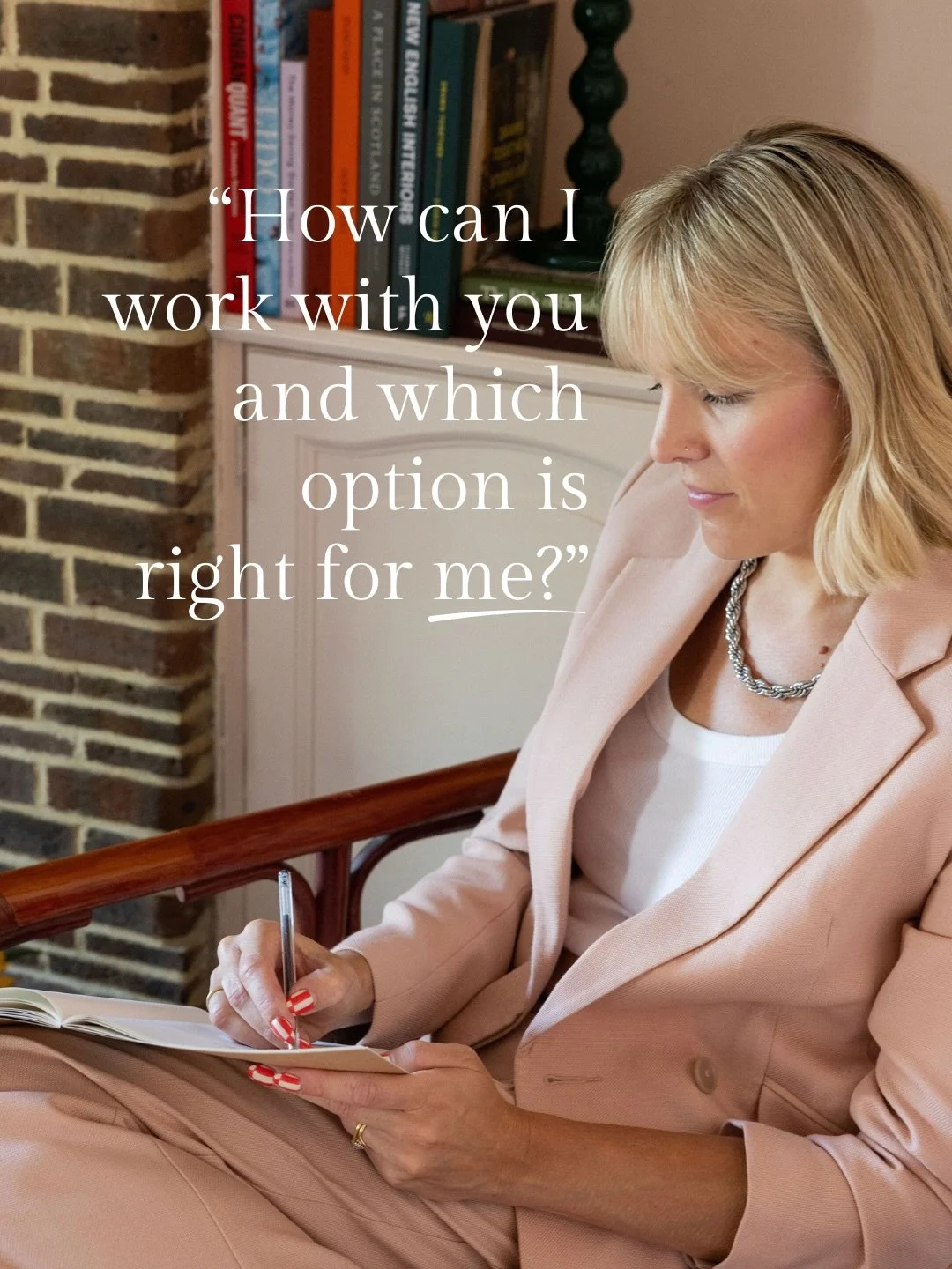 &ldquo;Which service is right for me and my project?&rdquo;

This is determined by a number of factors including the level of investment, the time you have available, the level of detail you need, or how much you want to do yourself. 

My key service