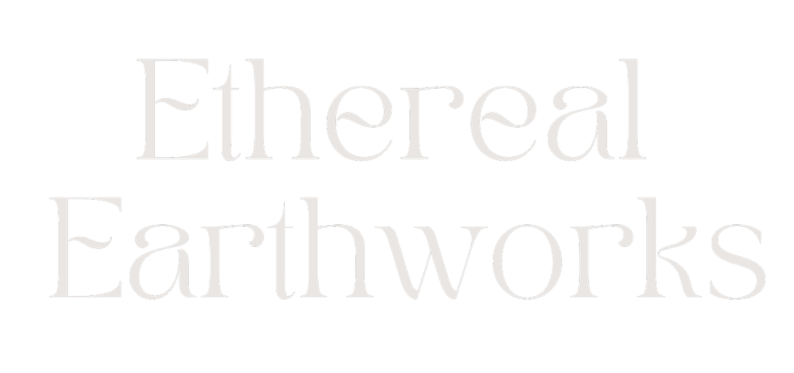 Text reading "Ethereal Earthworks" on a black background