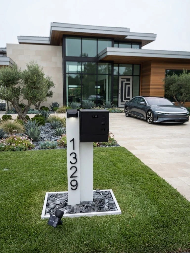 The Dorado- Modern Architectural Freestanding Mailbox Composite