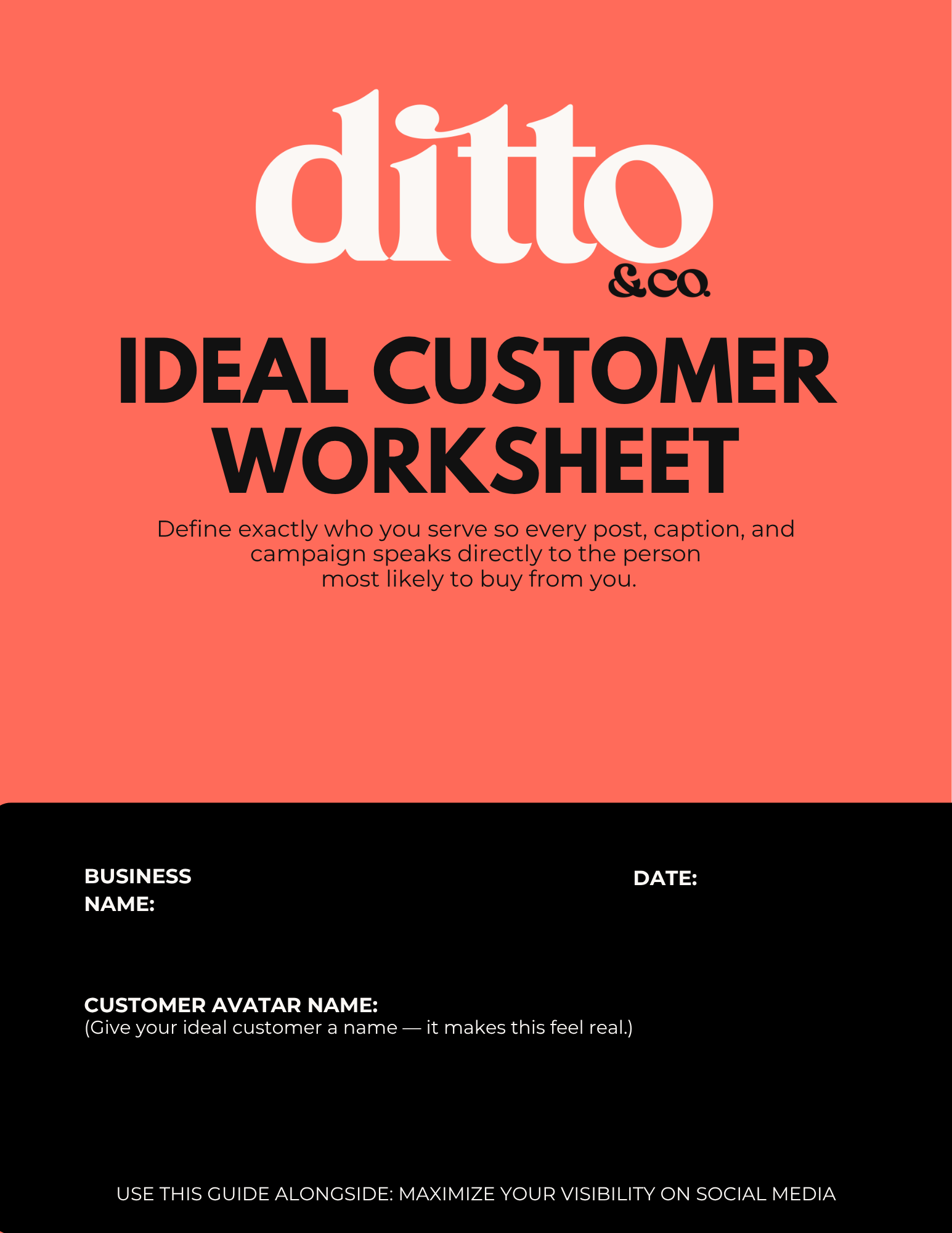 Ideal Customer Worksheet