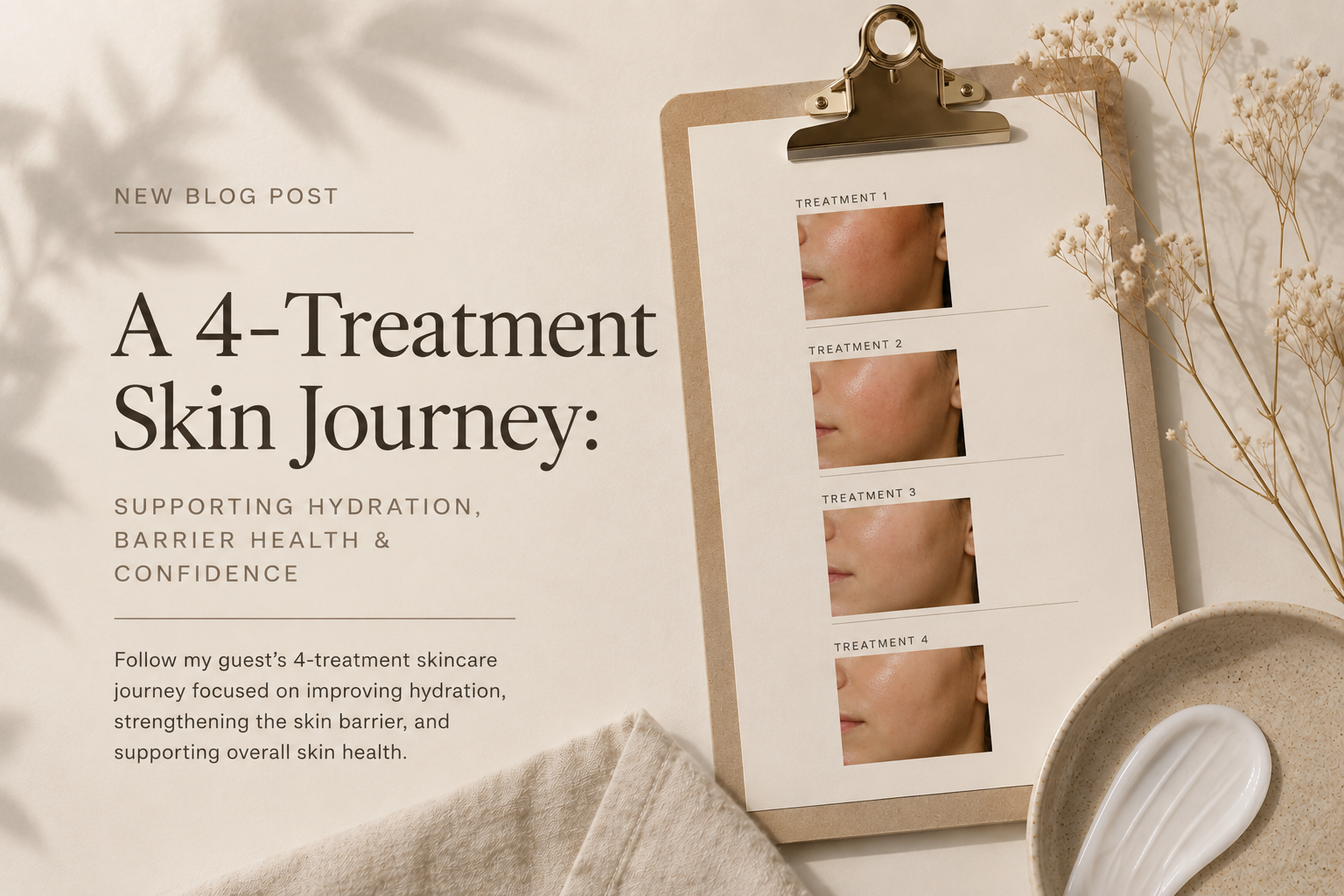A 4-Treatment Skin Journey: Supporting Hydration, Barrier Health &amp; Confidence