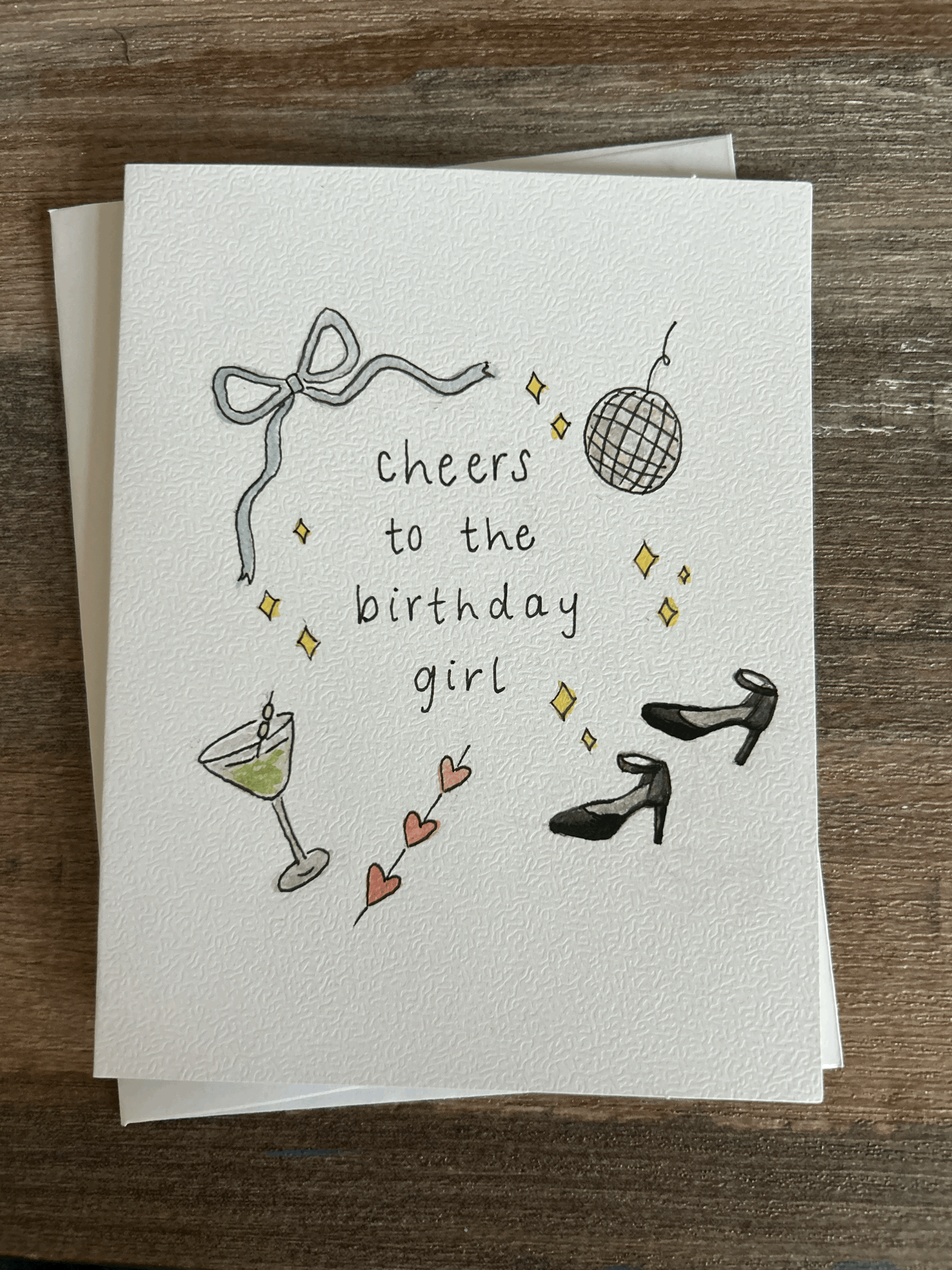 Custom Hand Painted Greeting Card