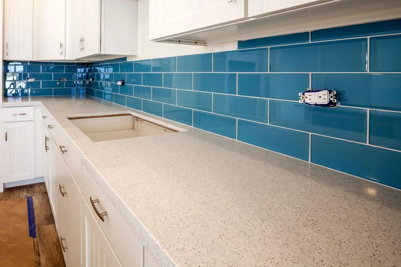 Durable, stylish surfaces that refresh your kitchen while standing up to everyday family life.